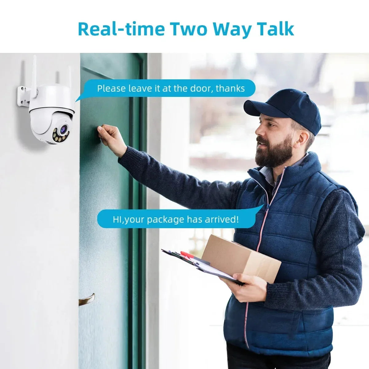 2MP PTZ WIFI Camera Dual Lens IP